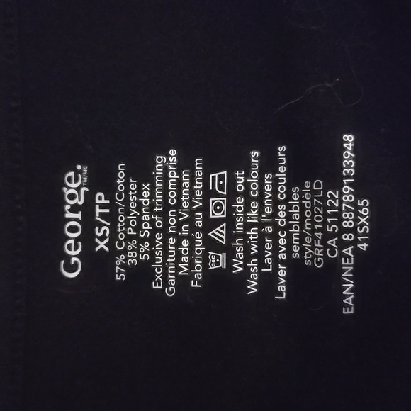 George Black Bodysuit with V-Neck - Picture 2 of 2